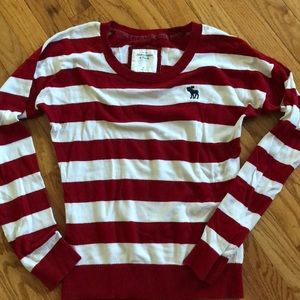 Abercrombie red ladies sweater Size M